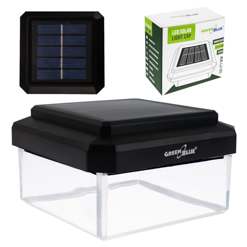 Lampe solaire LED pour poteau de clôture avec capteur crépusculaire automatique étanche 3200K
