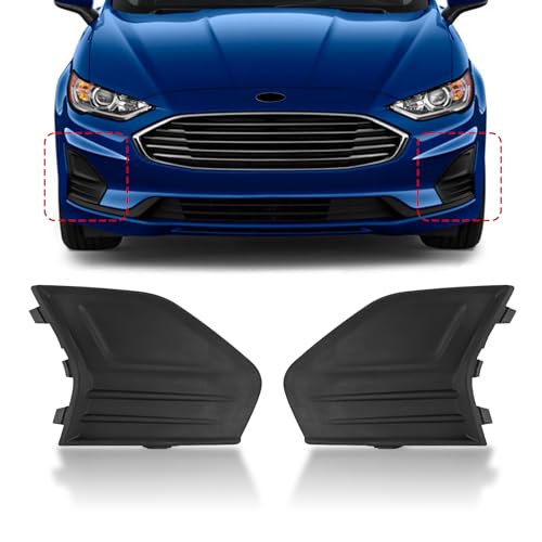 GearUp 1 Pair Front Driving Fog Light Bezel Cover for Ford Fusion 2019 2020 Replaces KS7Z17B814AB, KS7Z17B814AA