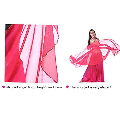 Womens Lightweight Semicircle Chiffon Hand Scarf, Belly Dancing accessories, for Belly Dance Performance3