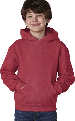 Sweat à capuche Jerzees rouge pour garçon taille S confortable