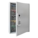 Modernes Elektronikschloss mit 100 mio. Einstellungsmöglichkeiten (bis zu 8 Ziffern länge), 4 handelsübliche 1,5 V Batterien im Umfang enthalten