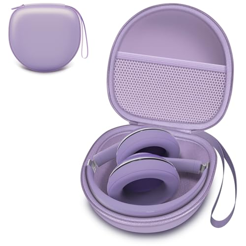 Image of LTGEM Headphone Case Compatible with BERIBES /TOZO /KVIDIO /Beats /Soundcore Anker /JBL Noise Cancelling Over-Ear Headphones, Light Purple