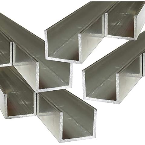 Alu U-Profil 20 x 25 x 20 x 2,0 mm Aluminium AlMgSi0,5 U-Stab Profil Aluprofil U-Stange Cover