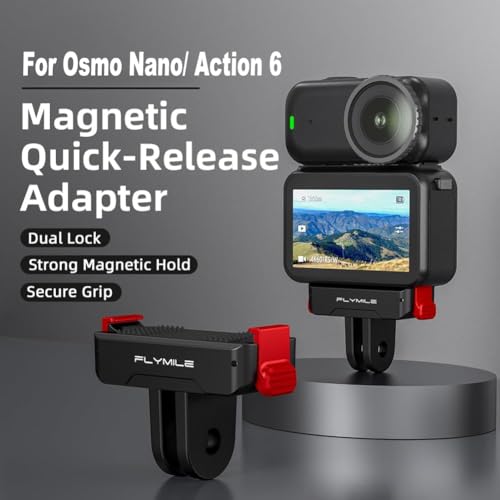 Support magnétique pour DJI Osmo Nano et Action 6 avec interface 2 griffes - 2