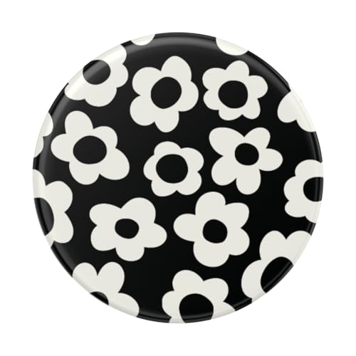 Image of PopSockets Adhesive Phone Grip, Holder, Phone Stand, Black - Black Mod Flower