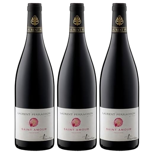 Domains Laurent Perrachon et Fils Saint Amour Vieilles Vignes AOC Rotwein Rot trocken Frankreich inkl. FeinWert E-Book (3 x 0.75 l)