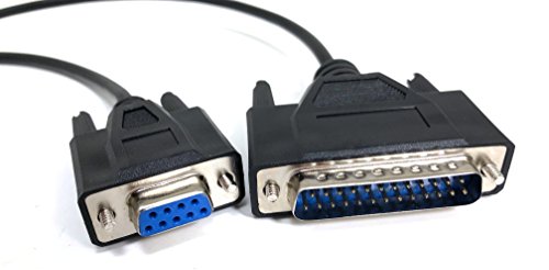Micro Connectors, Inc. 6 feet DB9 Female To DB25 Male At Modem Cable (M02-116)