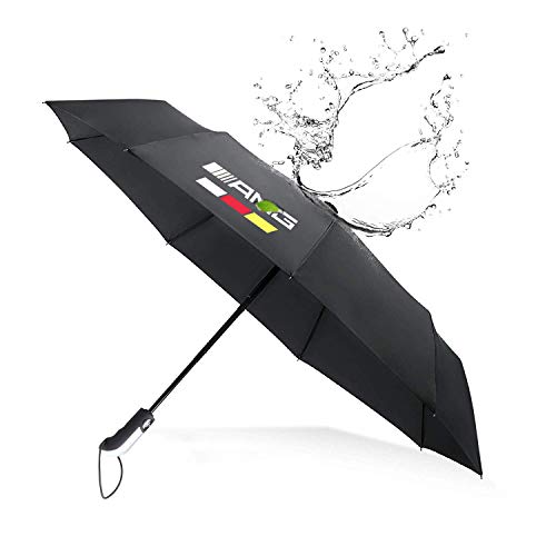 YIKA Fully Automatic Auto Sport AUTO Open Large Folding Umbrella Windproof Sunshade for Mercedes-Benz/AMG