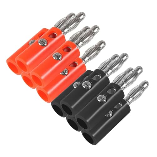 Evita cortos en tus altavoces con el Banana Plug de 4 mm oro sin soldadura de tornillo