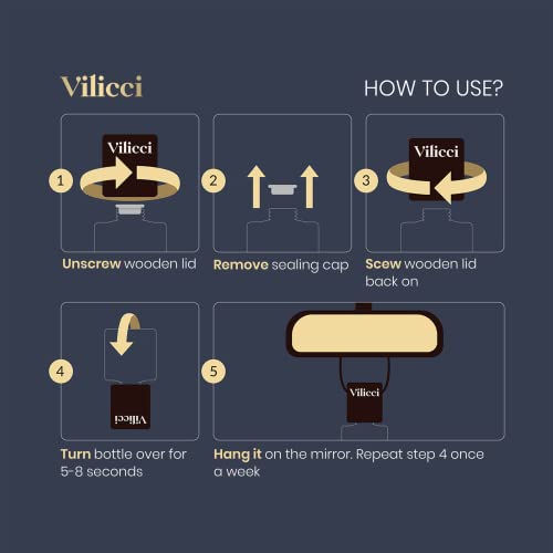 Vilicci Car Air Freshener, Tobacco Vanilla Scent, Long Lasting Fragrance For Auto And Home, 1 Bottle Of Car Perfume #TOP4