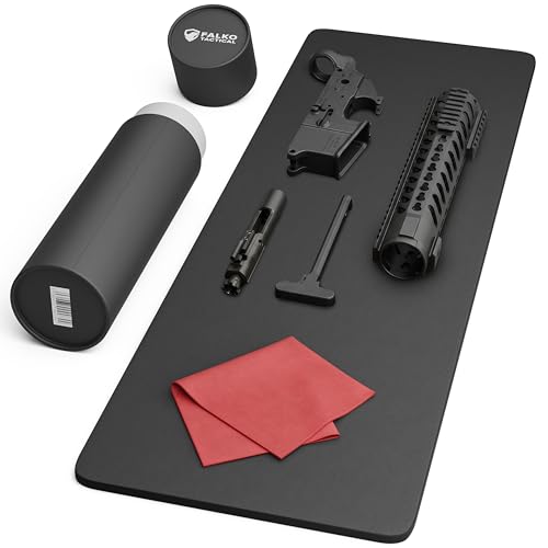 Falko Tactical Premium Gun Cleaning Mat (3 Sizes) - 2X Thicker, Oil and Solvent Resistant - Non Slip, Perfect Gun Mat for Cleaning - (Handgun, Rifle and XL Firearms)