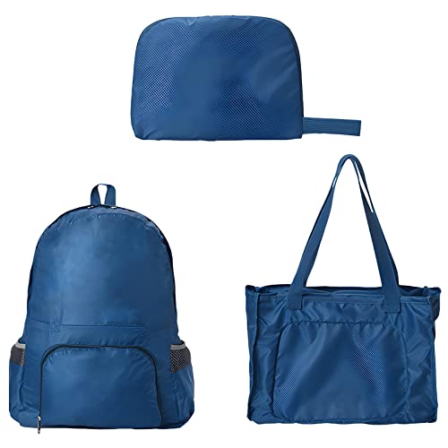 Anopo Mochila dobrável para viagem, 20 L, leve, resistente à água, para esportes ao ar livre, caminhadas, acampamento, Verde escuro, Medium, Mochilas Daypack