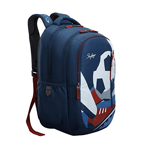Buy Skybags ASTRO PLUS FOOTBALL THEME BLUE SCHOOL BACKPACK 34L at Amazon.in