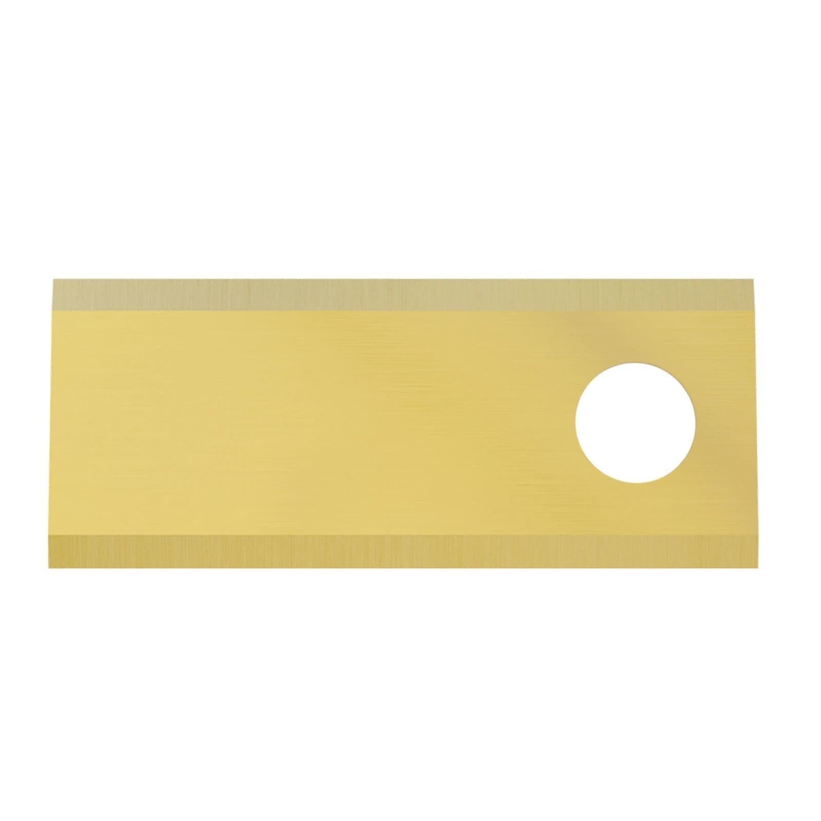 Cuchilla De Cortacésped De Un Solo Orificio Chapada En Titanio De 42,5x17,5mm, Compatible con BIGMOW, Herramientas De Repuesto, Cuchilla De Cortacésped(30pcs Silver)