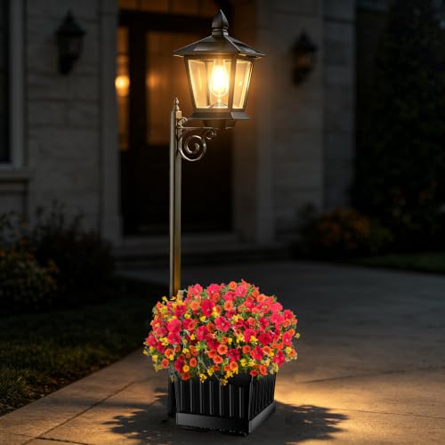 Flores artificiales exterior 2 en 1 que solucionan la iluminación de jardines