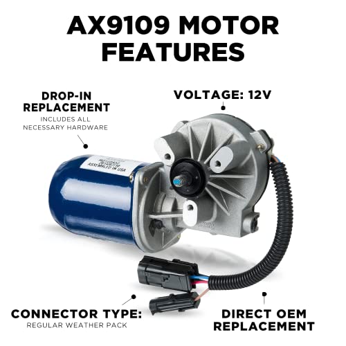 Autotex Windshield-Wiper Motor For Kenworth Trucks - Replacement For Kenworth T300 And T600 Wiper Blade Motors - Oscillating Motor Crosses With Wexco And Kenworth V3Dc1-12V #TOP1