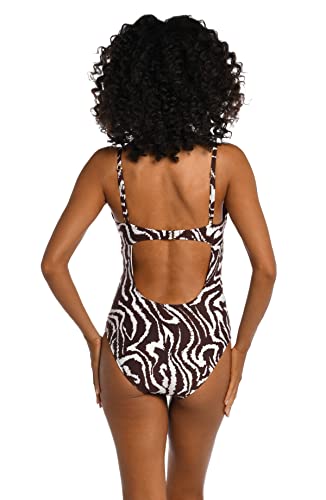La Blanca Women's One Piece Swimsuit Twist Keyhole Bathing Suit2
