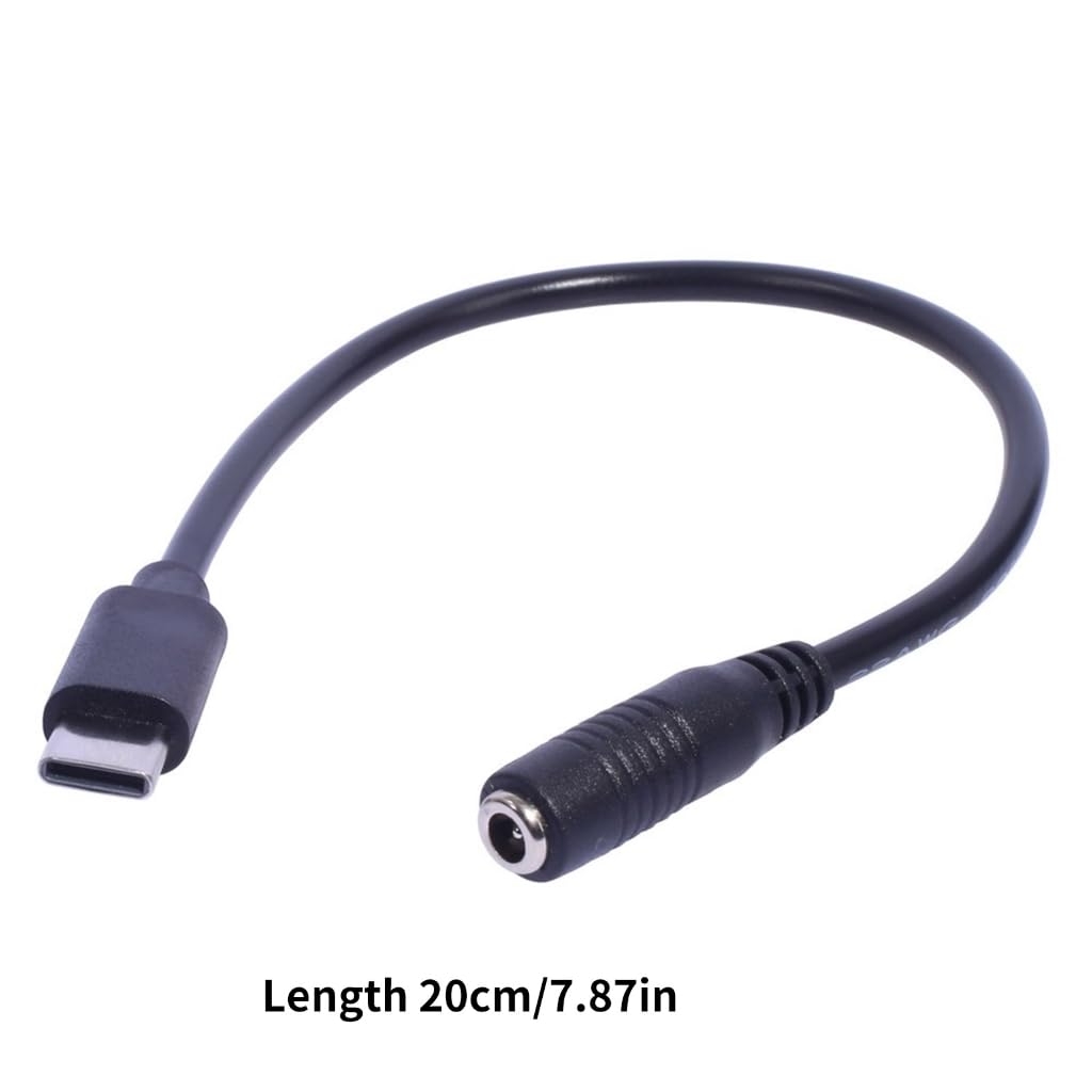 Adapter ładowarki USB typu C męski na 3,5 x 1,35 mm żeński do urządzeń