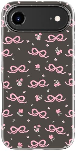 Coque iPhone 17 Air double couche haut de gamme au motif fleur raffiné