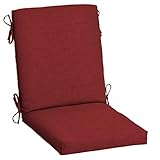 Arden Outdoor Dining Chair Cushion, 20 in x 20 in, Weather-Proof, Rain-Proof, Fade Resistant Patio Cushion for Patio, Dining, or Rocking Chairs 20 x 20, Ruby Red Leala