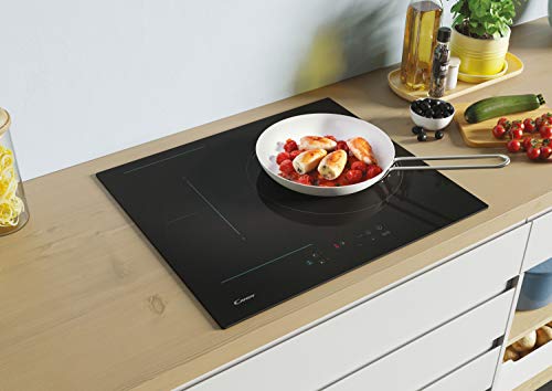 Candy-CTP634C-Placa-Induccion-Flex-3-Zonas-60CM-9-Niveles-de-Potencia-72KW-Temporizador-Bloqueo-de-Seguridad-Indicador-de-Calor-Alerta-Sobrecalentamiento-y-Derrames-Funcion-Pausa-Negro