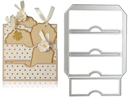 Matrice De Découpe Métal Cadre Carré 10,3x10,3cm - Pour Scrapbooking, Cartes, Gaufrage, DIY