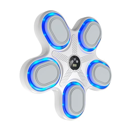 Genérico Máquina de música de Boxeo,Máquina de Boxeo de música Inteligente   Punzonadora de Pared   de inalámbrica, Equipo de Entrenamiento de perforación Inteligente, Equipo de para Fitnes