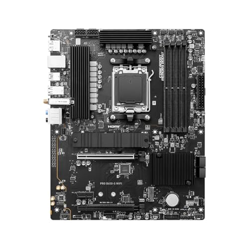 CJWDPDSWEZ Fit for MSI PRO B650-S WiFi Motherboard AM5 Support Ryzen 9 7950X3D 7900X R7 7800X3D 7700X R5 7600 CPU 4xDDR5 128GB NVME M.2 PCle 4.0 Gaming Motherboard