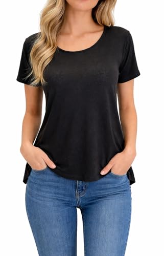 Top en lin Diesel T-Viole femme à manches courtes col rond léger