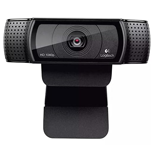 Webcam Logitech C920 Full HD 1080p Preta - 960-000764 - V.C