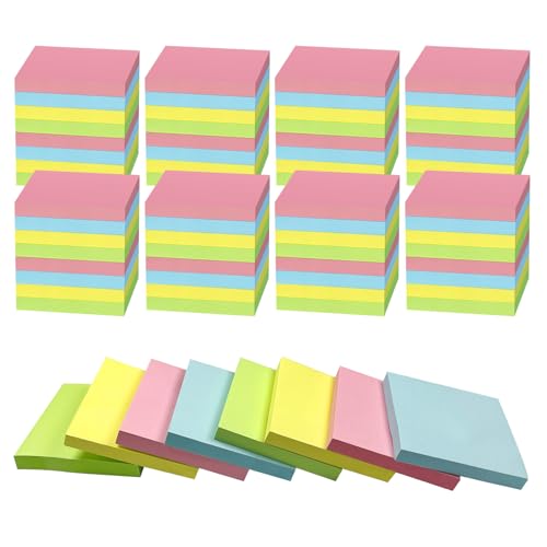 Blocs-notes adhésifs 7,6 x 7,6 cm fournitures scolaires et papeterie de bureau