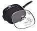 Produktbild Kukmara Grillpfanne Glasdeckel Aluguss eckig 26 cm Schmorpfanne Bratpfanne Steakpfanne