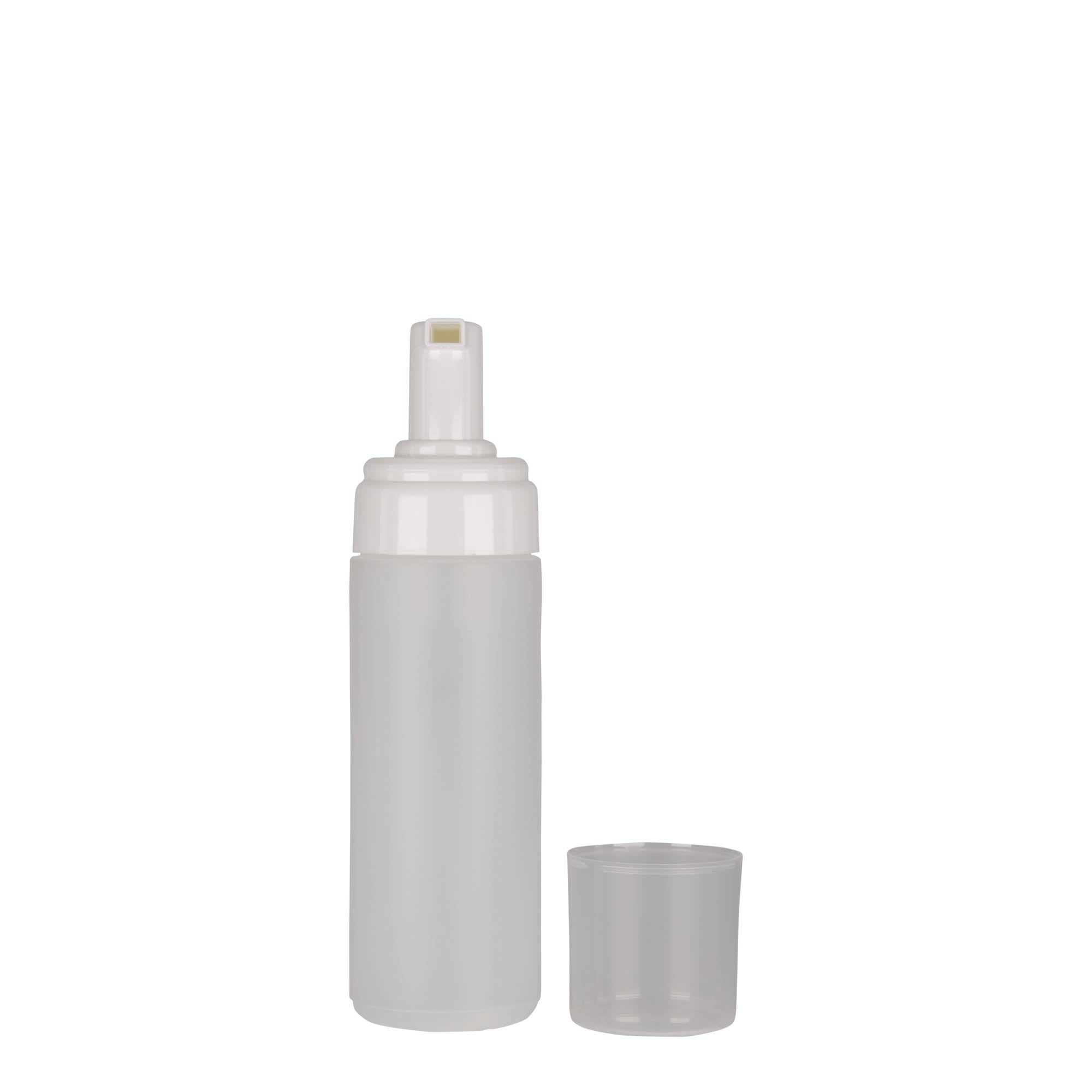 Set di 24 flaconi dispenser per schiuma, 150 ml, in polietilene, con inserto in schiuma bianca