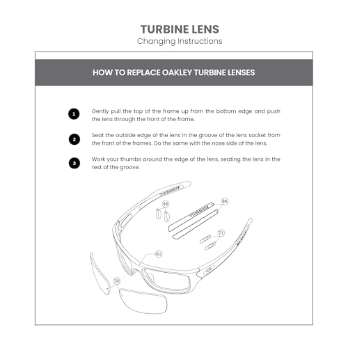 Image of Oakley Turbine OO9263 PRIZM Trail Replacement Lenses for Men for Women