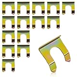 QQWD 15PCS Metal Brake Line Clips, U-Shaped Brake Line Retainer, High Strength Hose Retainer Lock & Bracket, Parking Brake Cable Clip Replacement for Cars, Trucks, SUVs, Motorcycles (13mm)