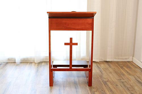 Prayer Bench Stool Table Chair Padded Kneeler Shelf Folding Wooden Church for Kneeling at Home,Religious Gifts