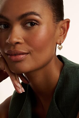 Ted Baker London Cherise Crystal Cluster Heart Huggie Drop Earrings for Women3