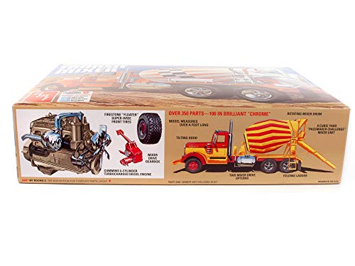 Modelo a escala 1:25 Kenworth Cement Mixer miniatura 3