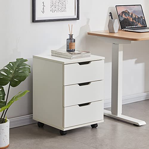 Farini FC003 3-Drawer Vertical Filing Cabinet Rolling Wood Mobile File Cabinets Under Desk thumb #5