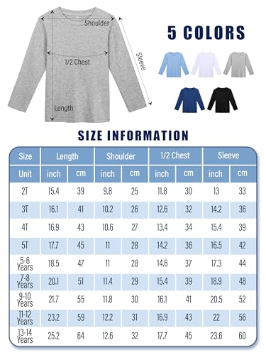 El Mejor Listado de Camisetas de manga larga para Niño - los preferidos. 11 Imagen adicional
