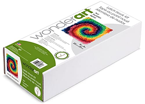 Image of Wonderart Twirl Latch Hook Kit, 8 inch X 8 inch