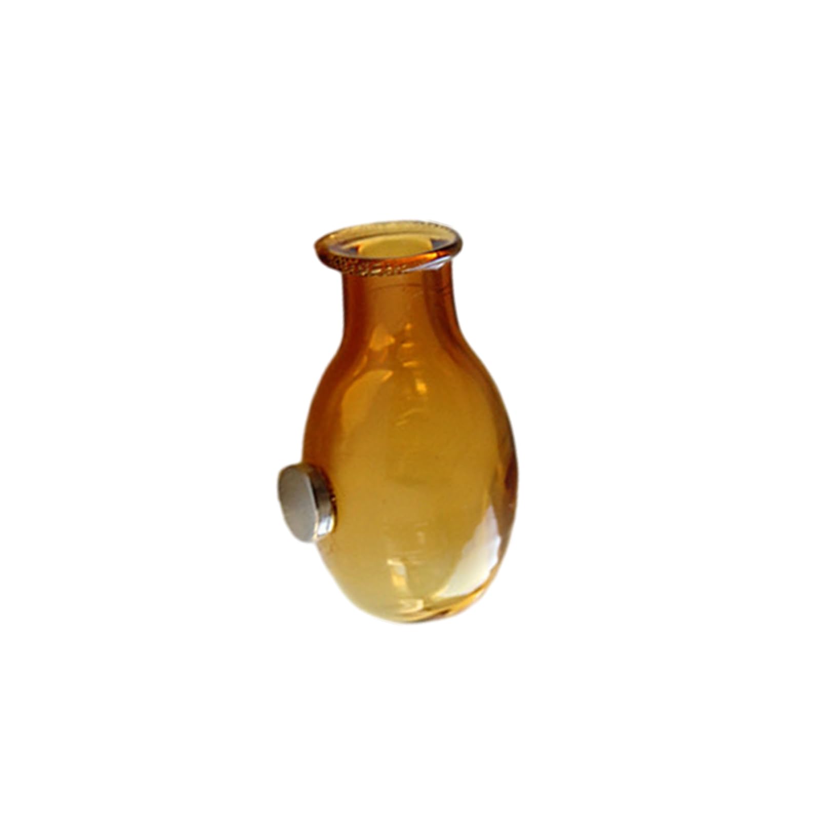 anwhriet Mini Glass Vase Refrigerator Magnet, 3D Decorative Flower Holder for Fridge, Aesthetic Kitchen Decor, Small Magnetic Plant Vase for Office Locker, 2.8cm x 1.7cm E
