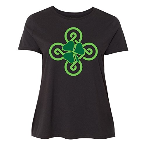inktastic St Patricks Day Shamrock Women s Plus Size T-Shirt 4X Black 2f09c