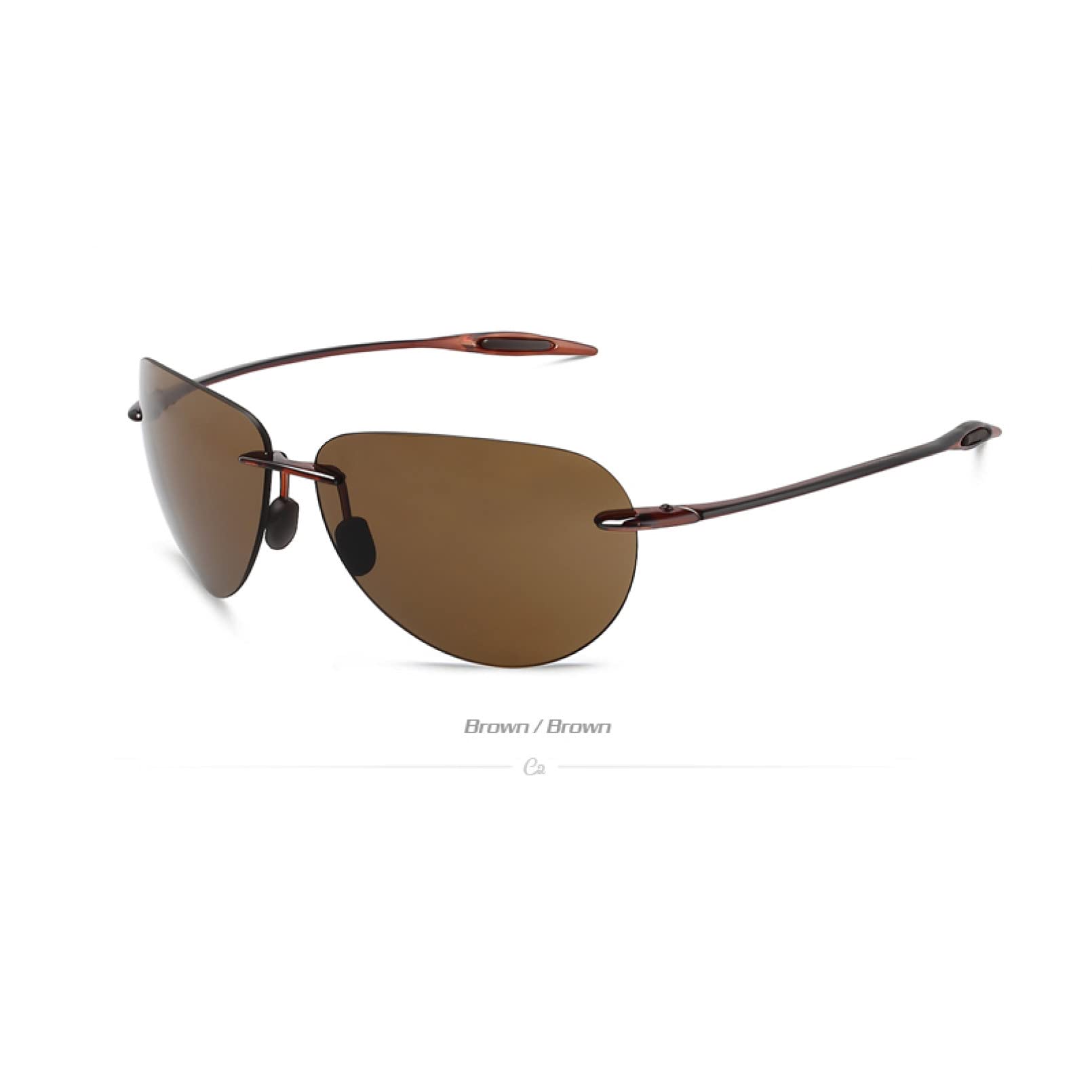 gafas de sol Deportes Gafas de sol Hombres Señoras Universal Piloto sin montura Ultra Light Frame Gafas de sol UV400