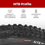 Fincci Pair 26 Inch Bike Tyres - Pair Foldable Mountain Bike Tyres 26 x 1.95-60 TPI Bicycle Tires 50-559 for MTB, Road, Cross, Country Bicycle - Image 3