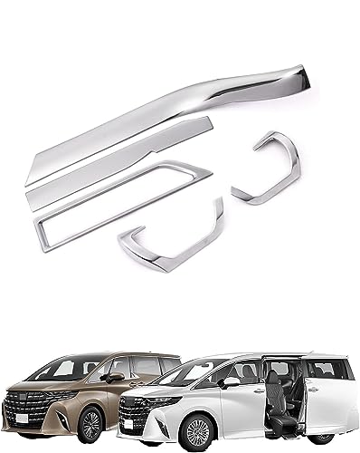 【FlowerGarden】トヨタ ヴォクシー 80系 前期 後期 インテリアパネル ダクトパネル ダッシュアンターパネル センター パネル ガーニッシュ 耐久性 メッキモール カスタム パーツ アクセサリー ドレスアップ 車 カー用品 内装 5pcs