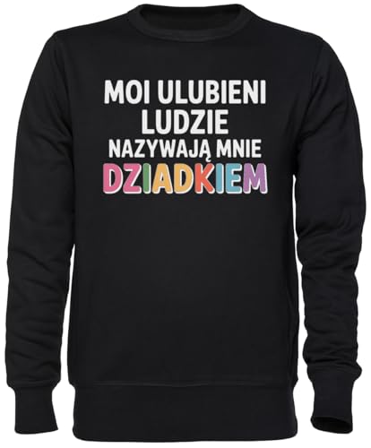Sweat-shirt Dziadkiem Noir pour des Journées Cocooning en Famille