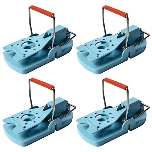 Dzmuero Piege a Souris,Lot de 4 Attrape Souris,Piege Souris Piege Souris Maison ave Securise Sensible Efficace Mousetrap Snap Mouse Trap pour Intérieur Extérieur Jardin Cover