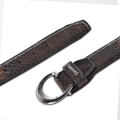 Cuadra Men's Belt with Genuine Python Leather, CS381PH3