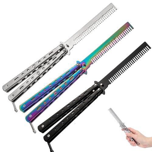 BobyK 3 Pcs Butterfly Trainer, Butterfly Practice Training Tool for CSGO, Beginner, Children, Lover and More (3Pcs) (3PCS Comb)